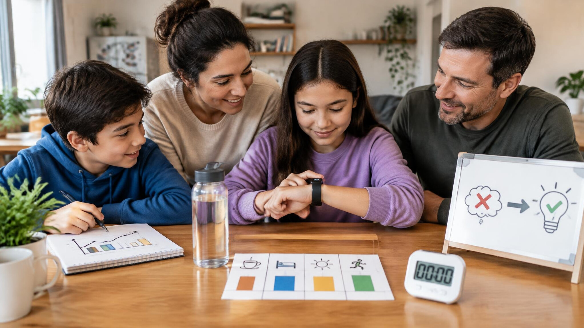 family testing myth at home