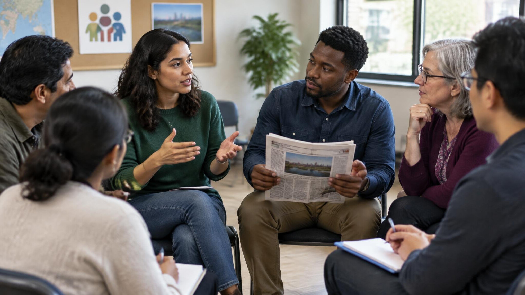 group discussion news